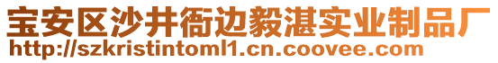 寶安區(qū)沙井衙邊毅湛實(shí)業(yè)制品廠