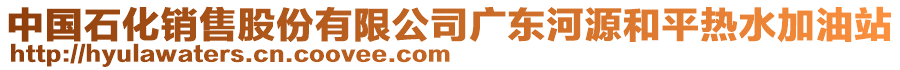 中國(guó)石化銷(xiāo)售股份有限公司廣東河源和平熱水加油站