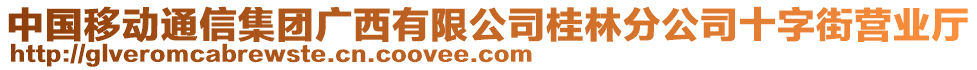 中國移動(dòng)通信集團(tuán)廣西有限公司桂林分公司十字街營業(yè)廳
