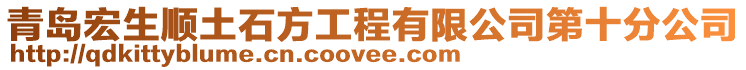 青島宏生順土石方工程有限公司第十分公司