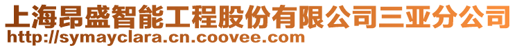 上海昂盛智能工程股份有限公司三亞分公司