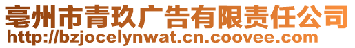 亳州市青玖廣告有限責任公司