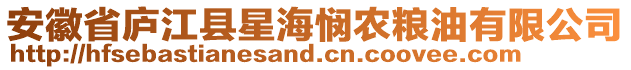 安徽省廬江縣星海憫農(nóng)糧油有限公司