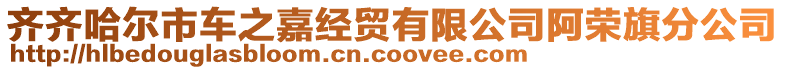 齐齐哈尔市车之嘉经贸有限公司阿荣旗分公司