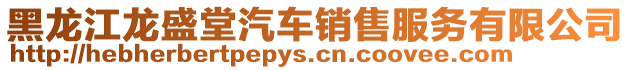黑龍江龍盛堂汽車銷售服務(wù)有限公司