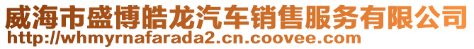 威海市盛博皓龍汽車銷售服務(wù)有限公司
