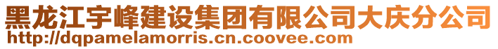 黑龍江宇峰建設(shè)集團(tuán)有限公司大慶分公司