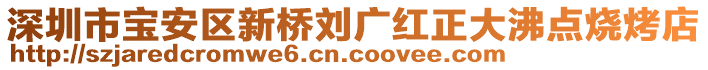 深圳市寶安區(qū)新橋劉廣紅正大沸點(diǎn)燒烤店