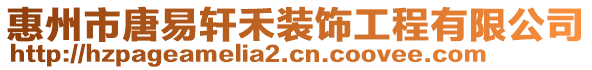 惠州市唐易軒禾裝飾工程有限公司