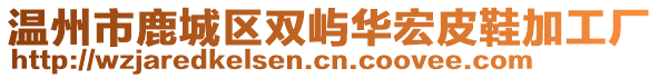 溫州市鹿城區(qū)雙嶼華宏皮鞋加工廠