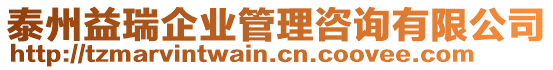 泰州益瑞企業管理咨詢有限公司