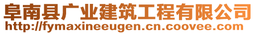 阜南縣廣業(yè)建筑工程有限公司