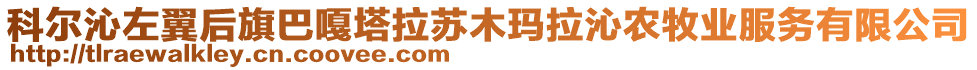 科爾沁左翼后旗巴嘎塔拉蘇木瑪拉沁農(nóng)牧業(yè)服務(wù)有限公司