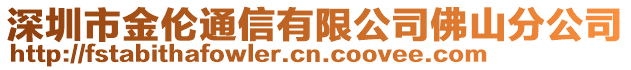 深圳市金倫通信有限公司佛山分公司