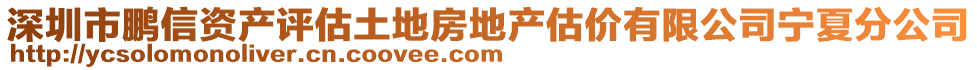 深圳市鵬信資產(chǎn)評(píng)估土地房地產(chǎn)估價(jià)有限公司寧夏分公司