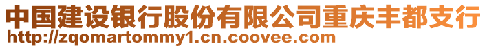 中國建設(shè)銀行股份有限公司重慶豐都支行