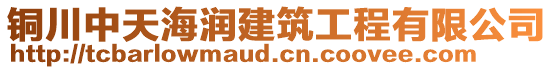 銅川中天海潤建筑工程有限公司