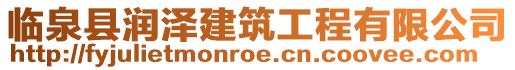 臨泉縣潤澤建筑工程有限公司