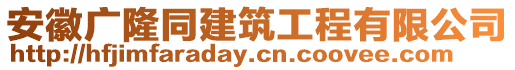 安徽廣隆同建筑工程有限公司