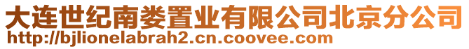 大連世紀(jì)南婁置業(yè)有限公司北京分公司