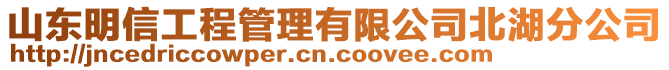 山東明信工程管理有限公司北湖分公司