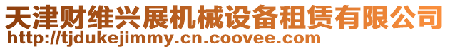 天津財維興展機械設備租賃有限公司