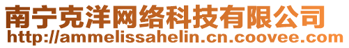 南寧克洋網(wǎng)絡(luò)科技有限公司