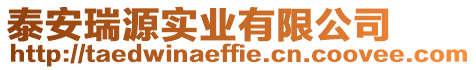 泰安瑞源實業(yè)有限公司