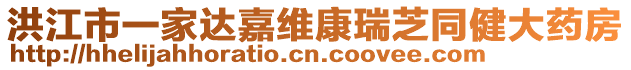 洪江市一家達嘉維康瑞芝同健大藥房