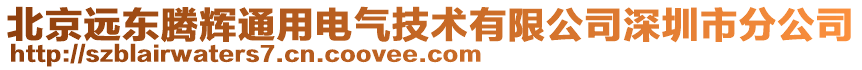 北京遠(yuǎn)東騰輝通用電氣技術(shù)有限公司深圳市分公司