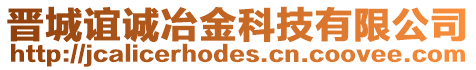 晉城誼誠(chéng)冶金科技有限公司