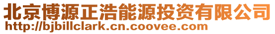 北京博源正浩能源投資有限公司