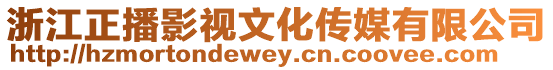 浙江正播影視文化傳媒有限公司