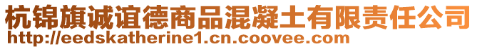 杭錦旗誠(chéng)誼德商品混凝土有限責(zé)任公司