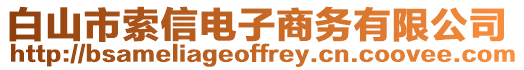 白山市索信電子商務有限公司