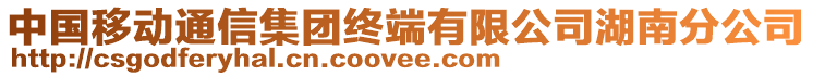 中國移動通信集團終端有限公司湖南分公司
