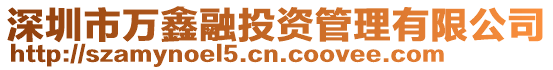 深圳市萬鑫融投資管理有限公司
