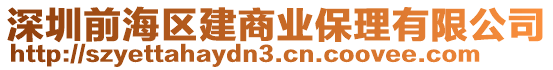 深圳前海區建商業保理有限公司