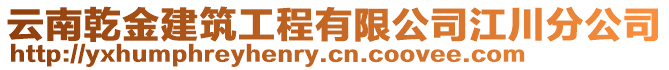 云南乾金建筑工程有限公司江川分公司