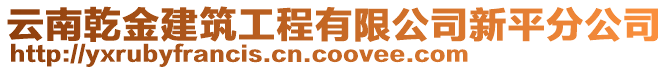 云南乾金建筑工程有限公司新平分公司