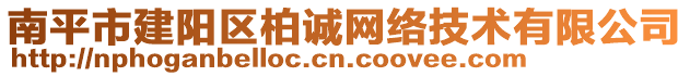 南平市建陽區(qū)柏誠網(wǎng)絡(luò)技術(shù)有限公司