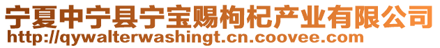 寧夏中寧縣寧寶賜枸杞產業有限公司