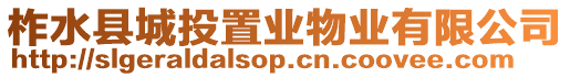 柞水縣城投置業物業有限公司