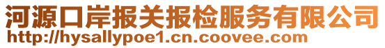 河源口岸報關(guān)報檢服務(wù)有限公司