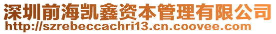 深圳前海凱鑫資本管理有限公司