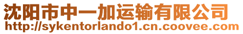 沈陽市中一加運輸有限公司
