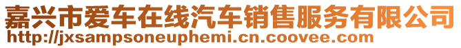 嘉興市愛車在線汽車銷售服務(wù)有限公司