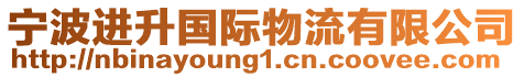 寧波進升國際物流有限公司