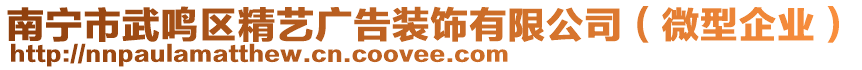南寧市武鳴區(qū)精藝廣告裝飾有限公司(微型企業(yè))