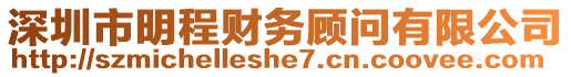 深圳市明程財務(wù)顧問有限公司